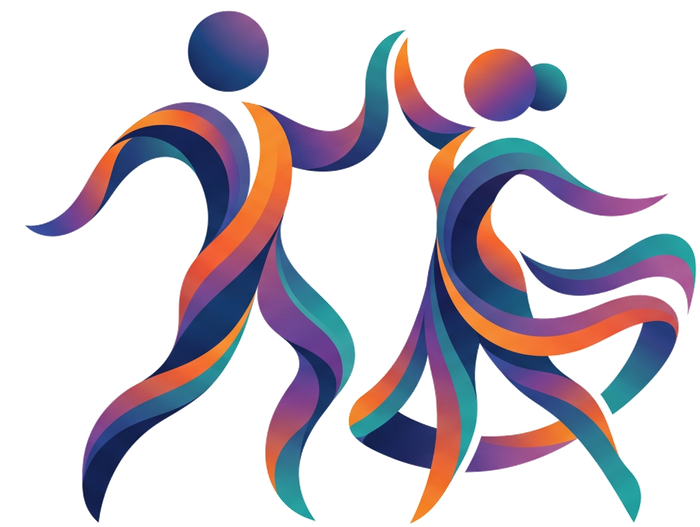 Art Folk Festivals Association emblem — two dancing figures